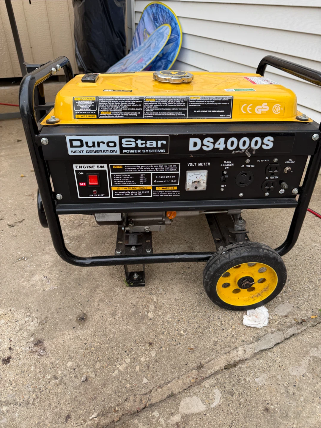 DuroMax DuroStar DS4000S Portable Generator - photo 2