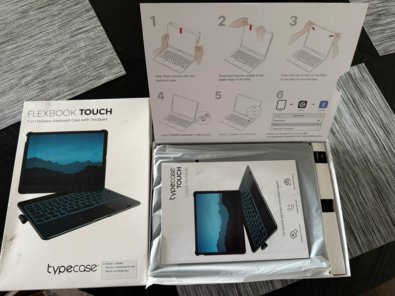 Typecase Flexbook Touch Keyboard Case for iPad Air/Pro
