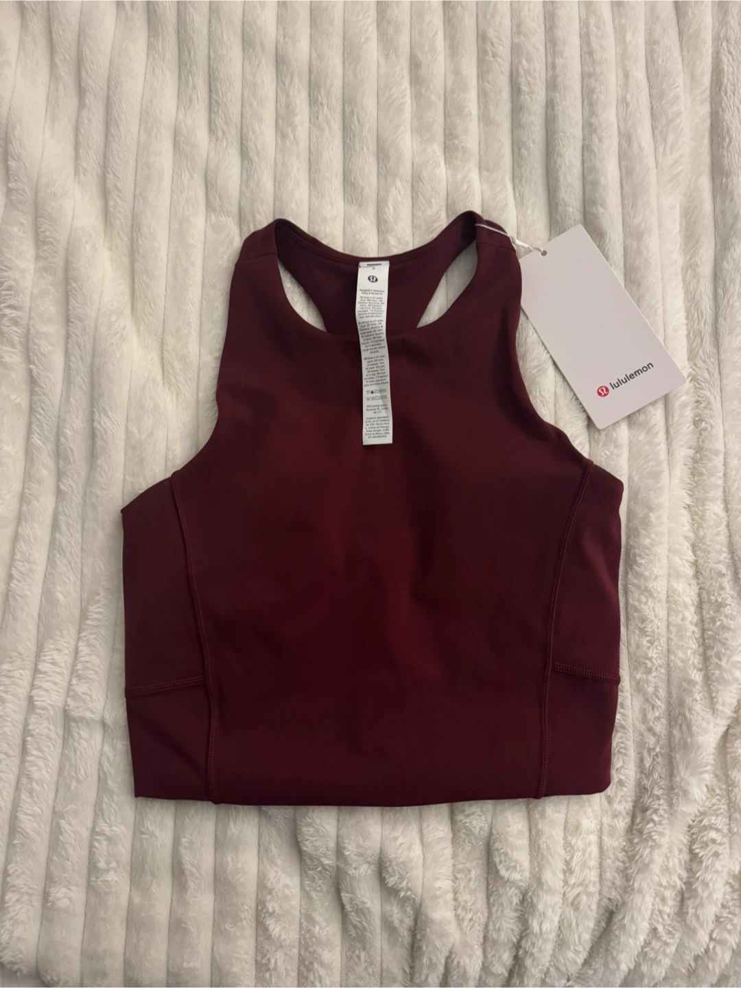 Lululemon Burgundy Top – Size 2 (Brand New with Tags)