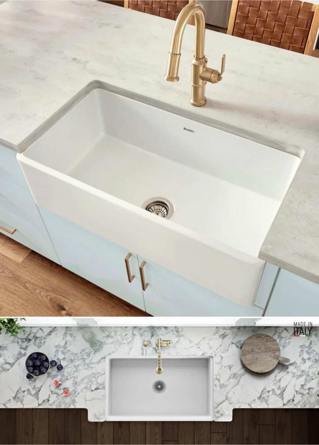 Ruvati RVL2100 Farmhouse Kitchen Sink