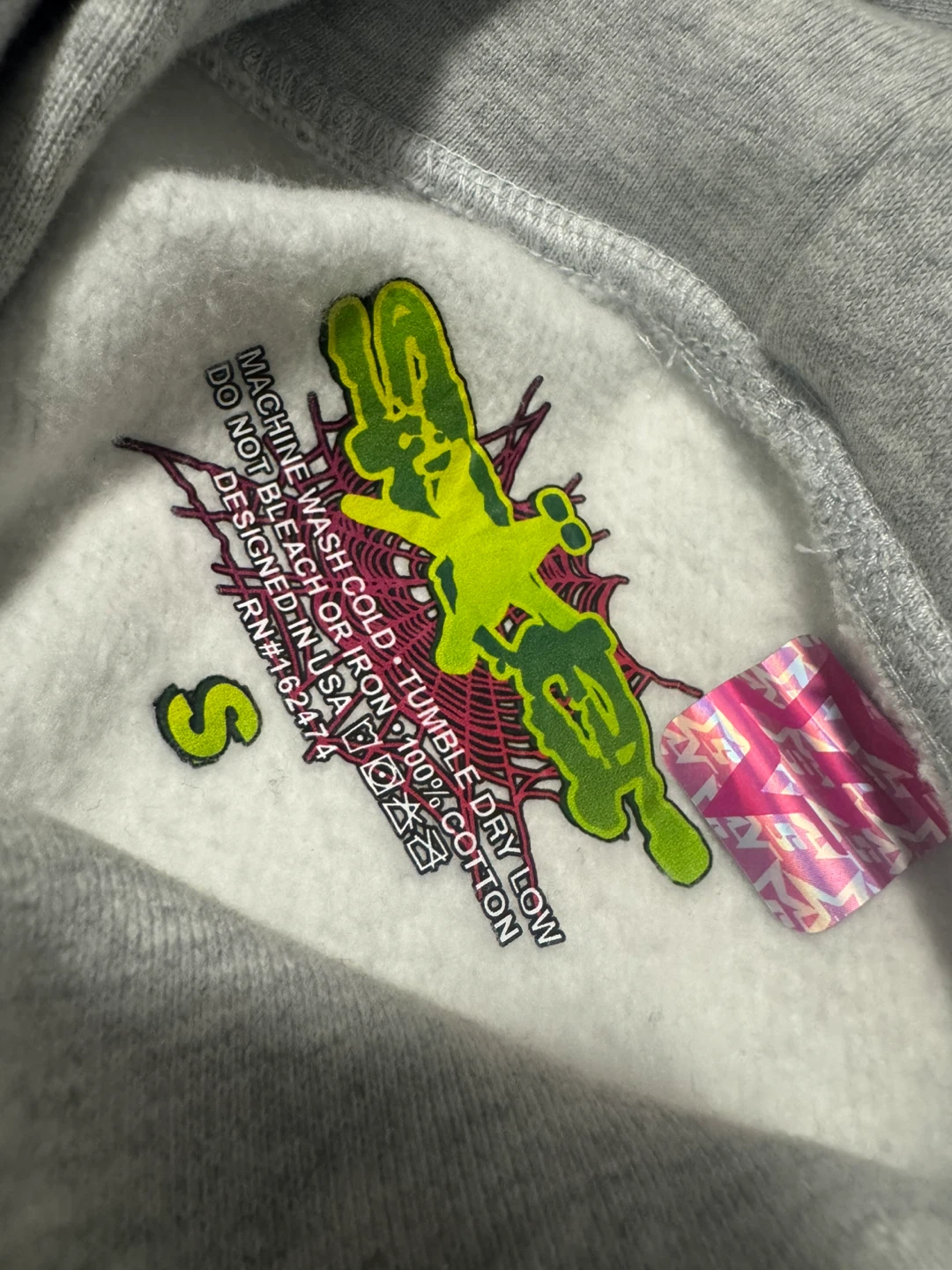 Sp5der Grey Hoodie - photo 2