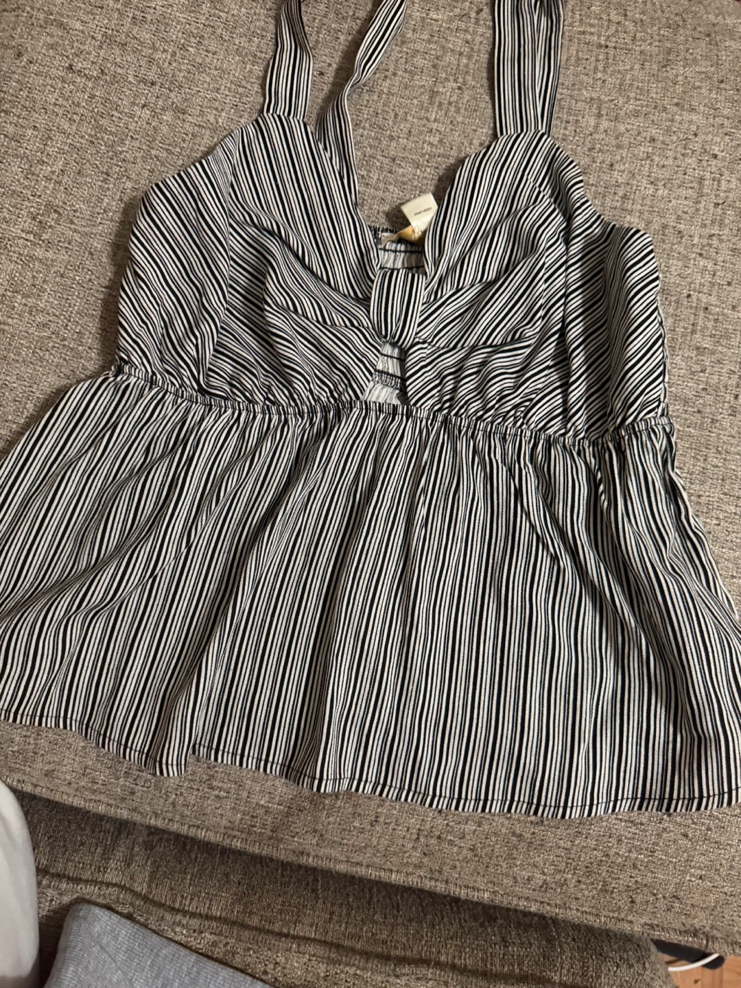 Marimekko Striped Halter Top