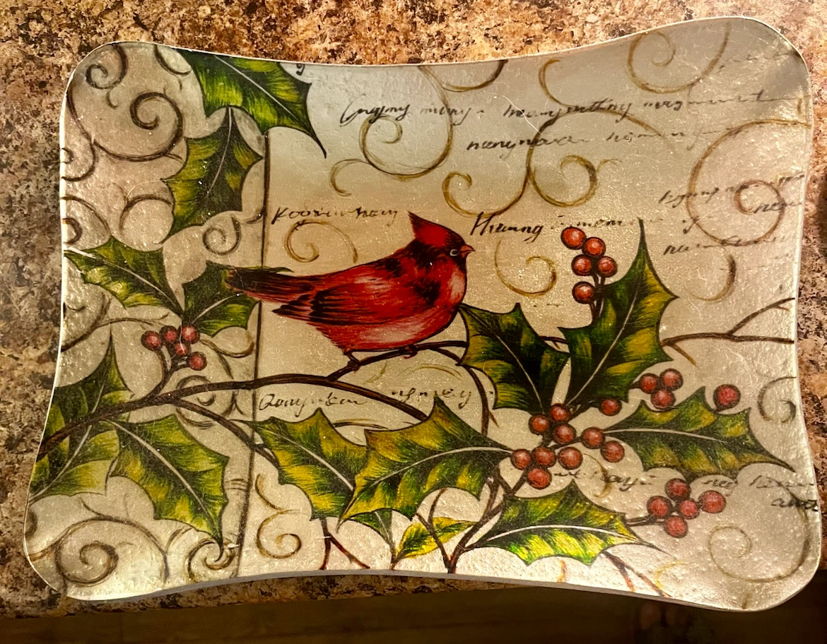 Set of 2 Cardinal Glass Serving Trays