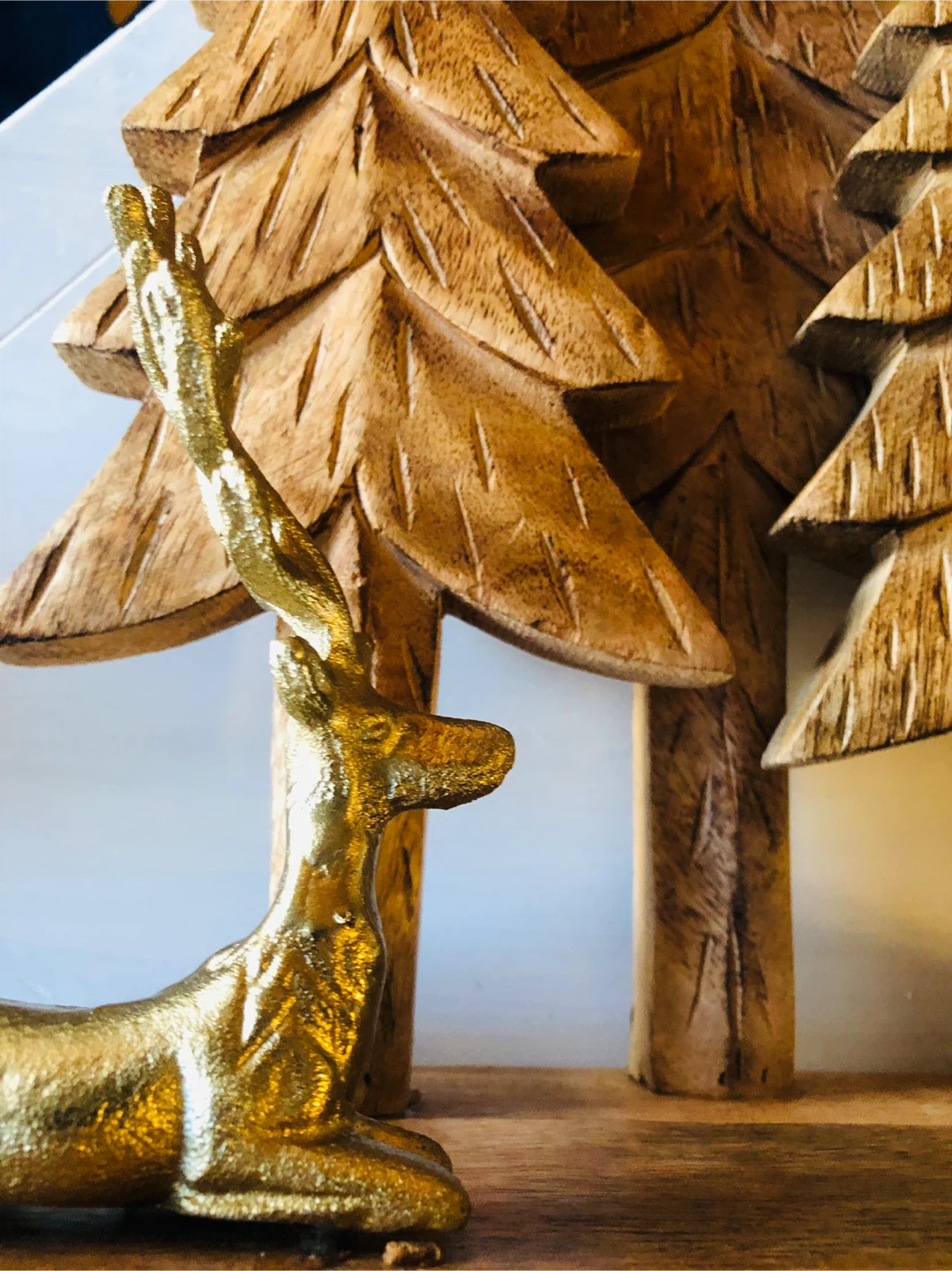 Wooden Christmas Tree & Reindeer Tabletop Decor - photo 4