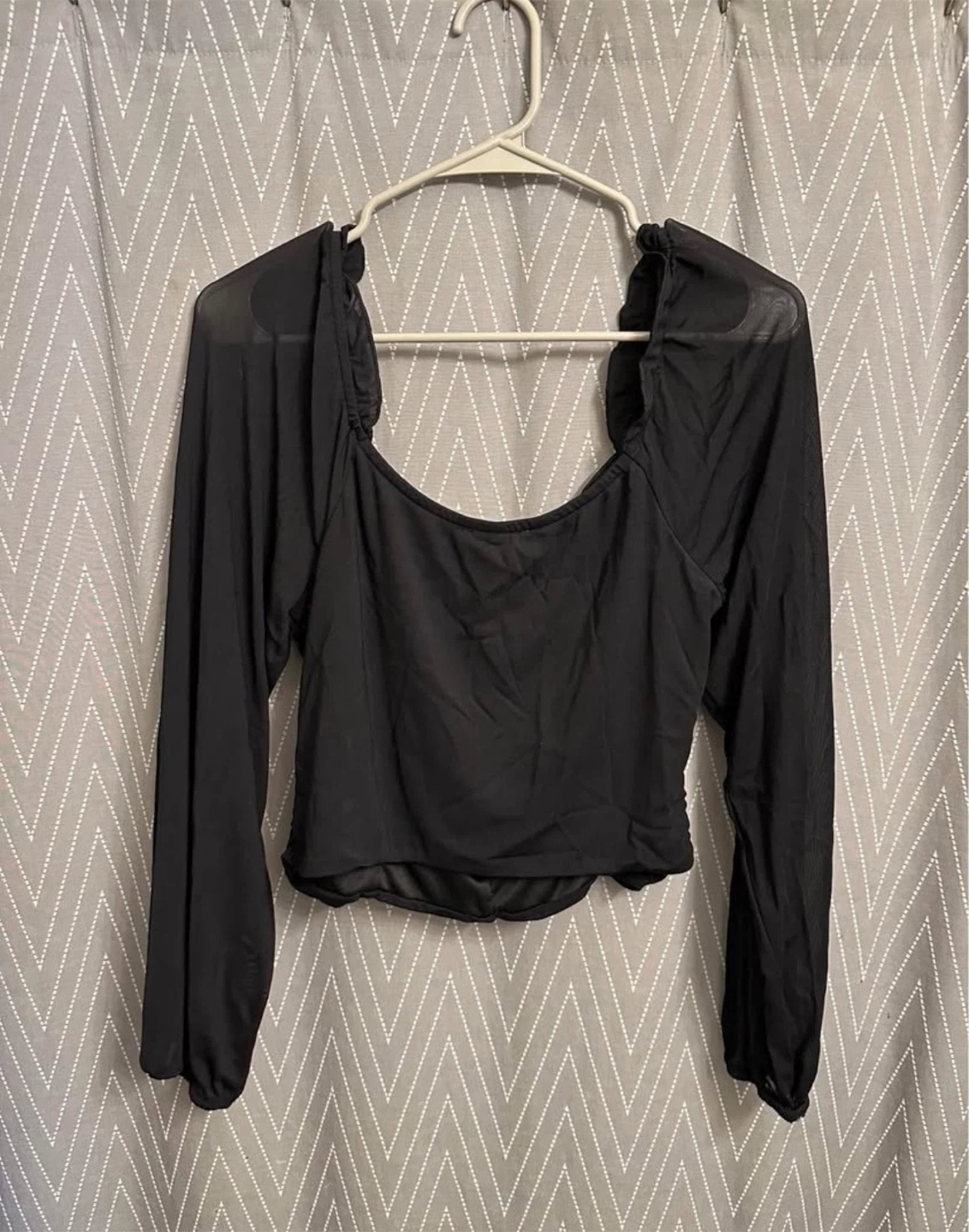 Kirious Ruched Mesh Top - photo 3