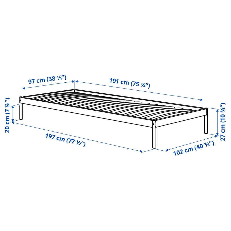 IKEA Twin size metal Bed Frame - photo 2