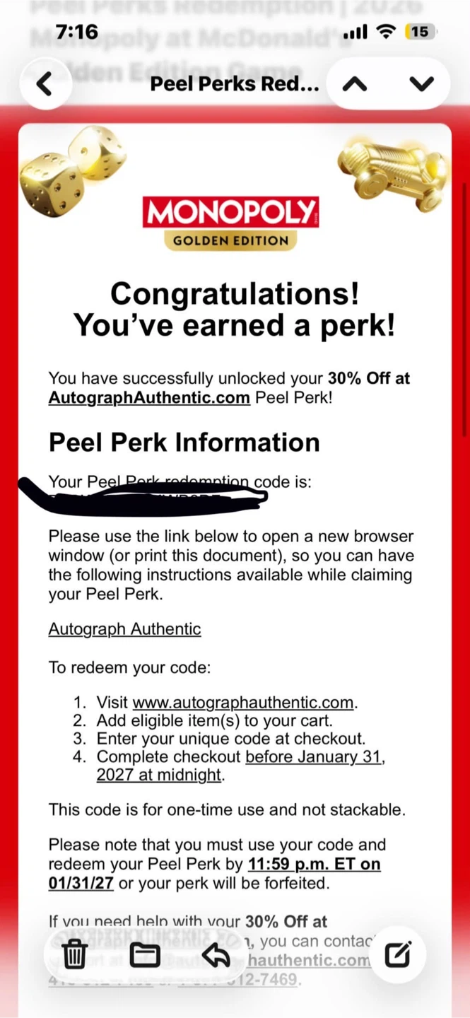 30% Off Autograph Authentic Voucher #freecycle