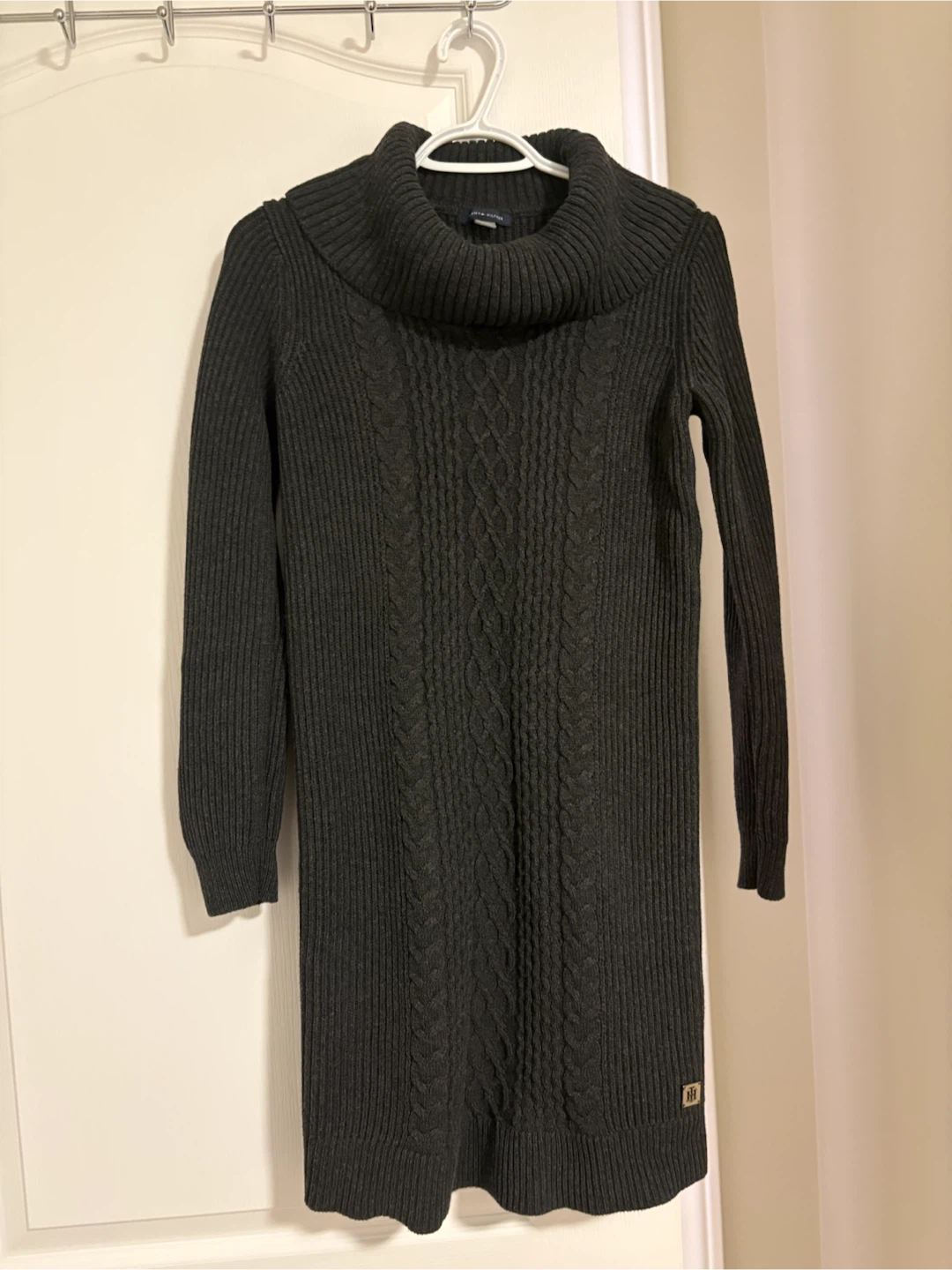 Tommy Hilfiger grey turtleneck sweater dress