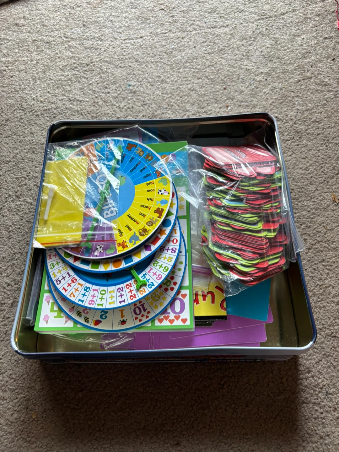 Cardinal 5 Learning Games Tin Set - photo 2
