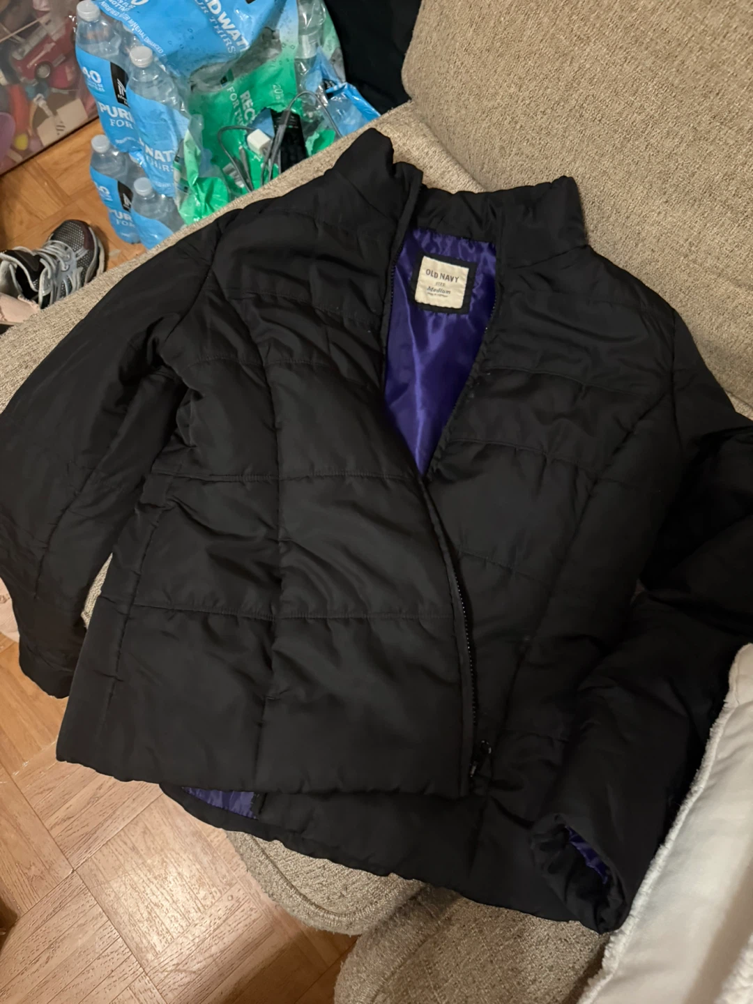 Old Navy Black Quilted Jacket
