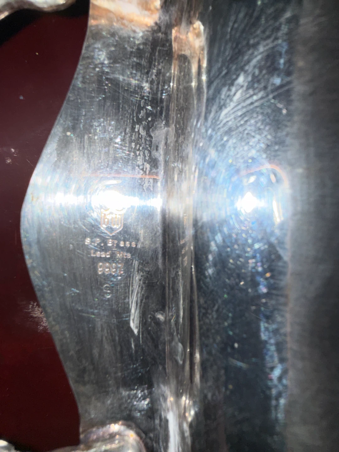 Vintage B. Wallace Silver Plated Serving Tray - photo 2