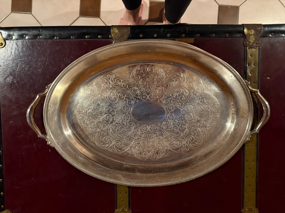 Vintage BW Silver Plated Serving Tray