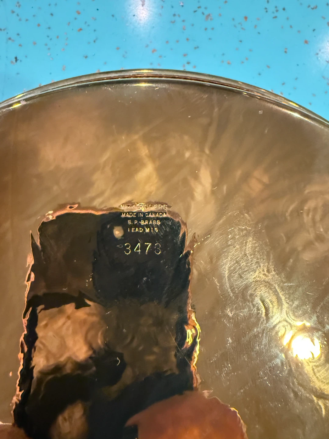Wm. Rogers Silver Plated Brass Tray - photo 2
