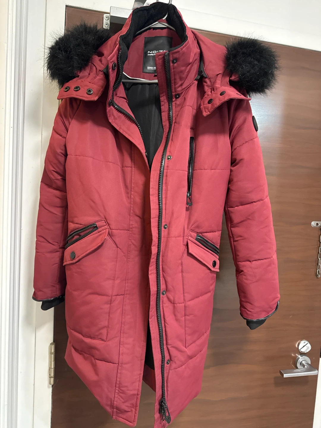 NOIZE Women's Winter Parka - Red - Medium