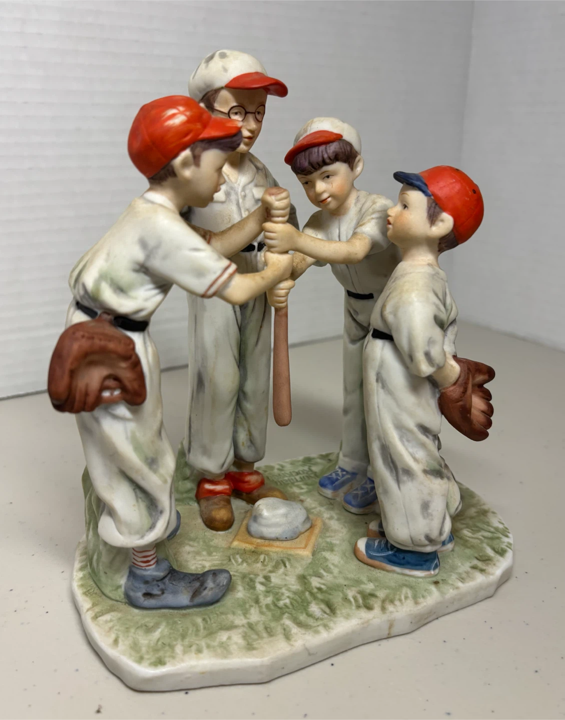 Norman Rockwell Choosing Up Figurine - photo 2