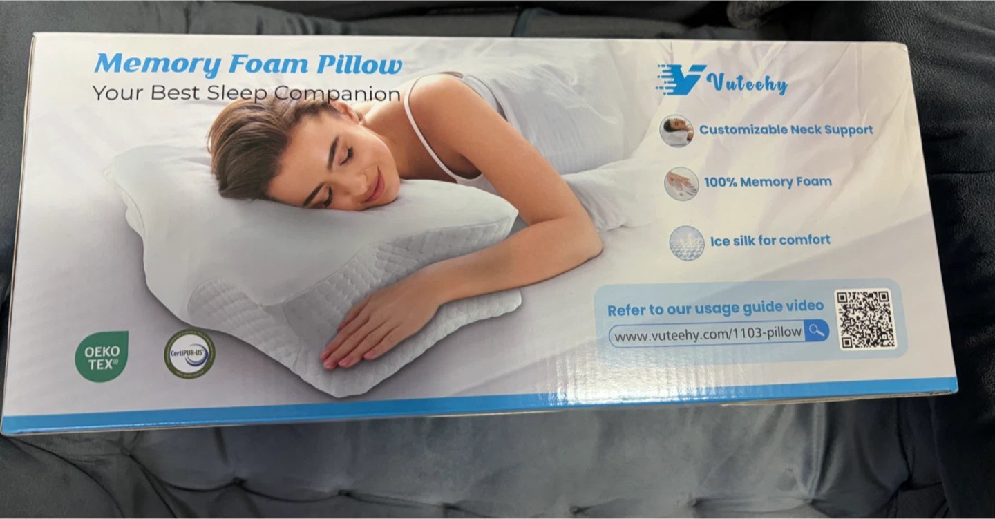 Vuteehy Cervical Neck Memory Foam Pillow