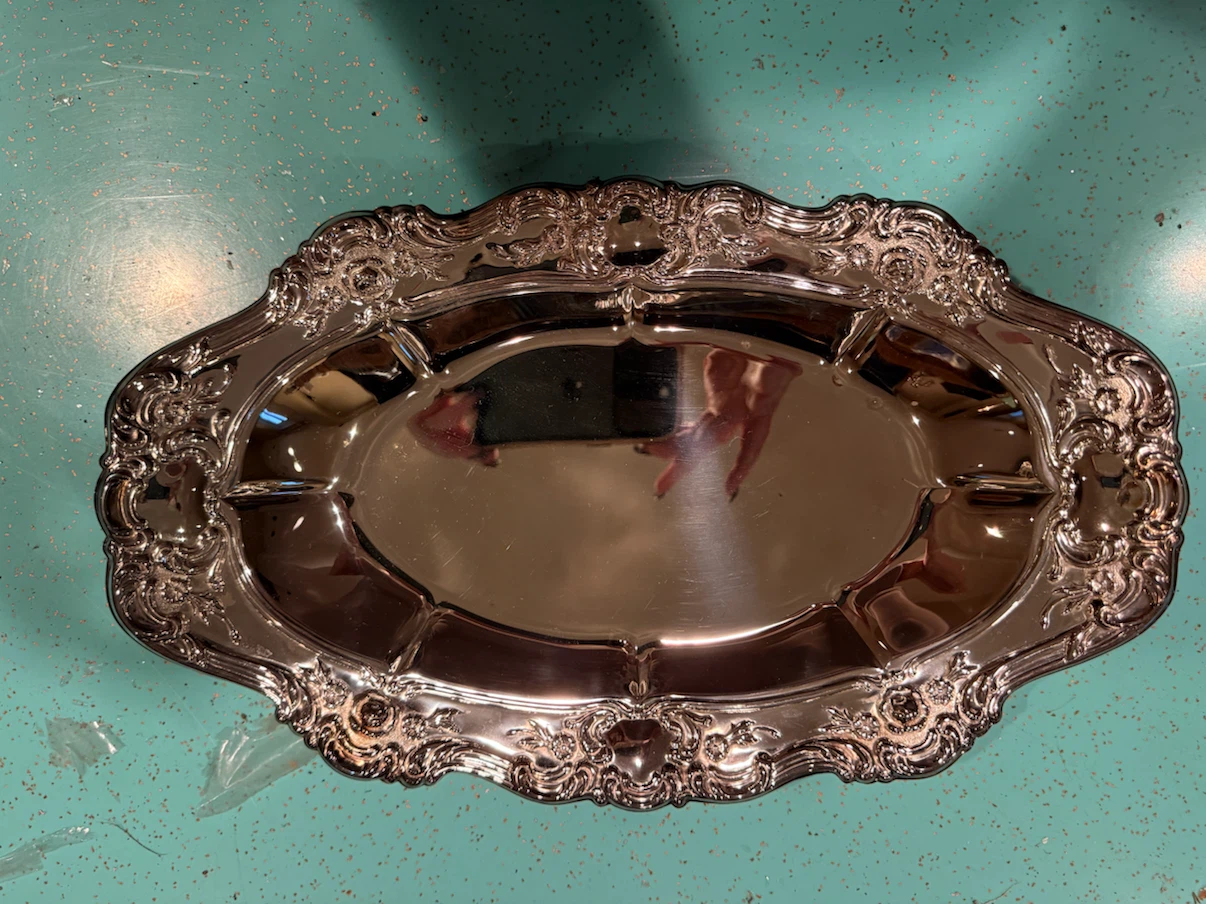 WM Rogers Silver Plated Tray
