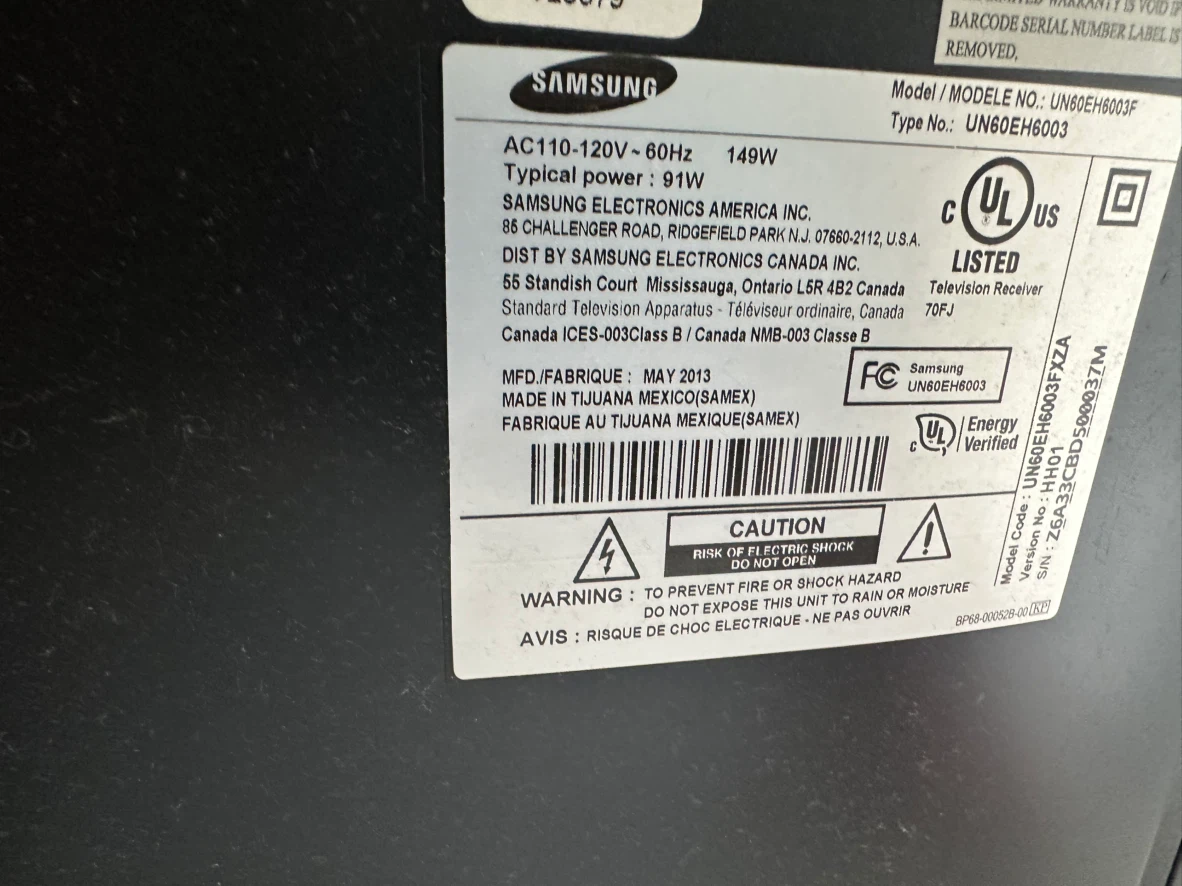 Samsung 60-inch LED TV. Model-60EH6003. - photo 3
