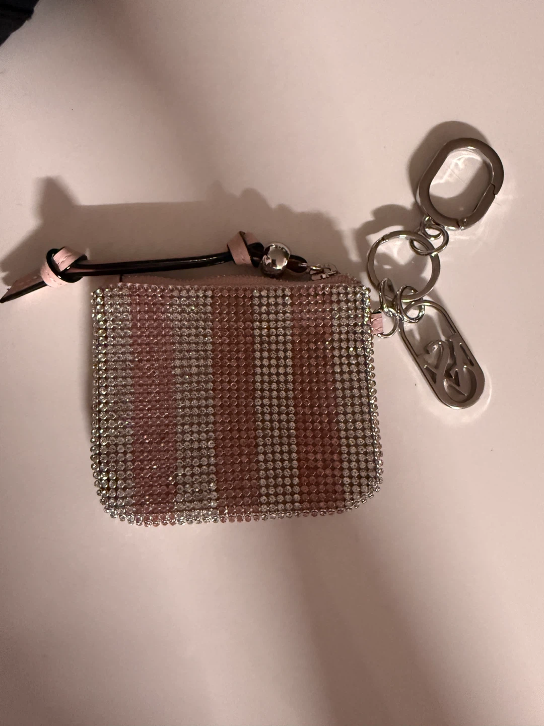 Victoria’s Secret Shine Pouch Bag Charm Keychain - photo 2