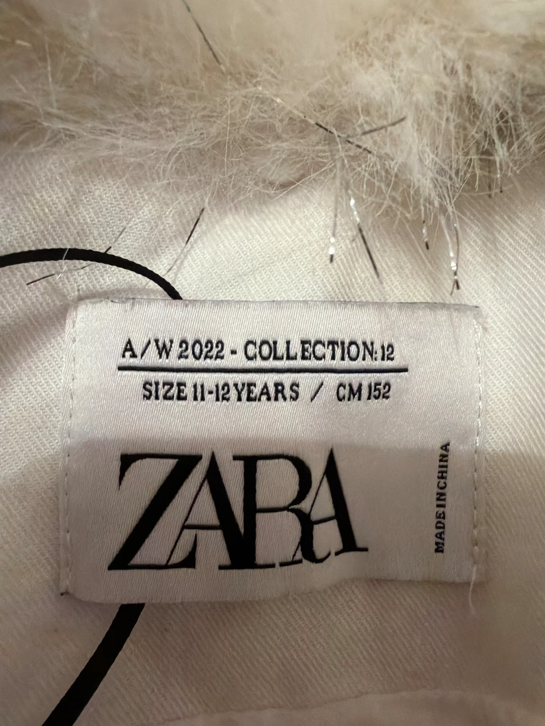 Zara Girls White Faux Fur Shrug(what's your offer) - photo 2