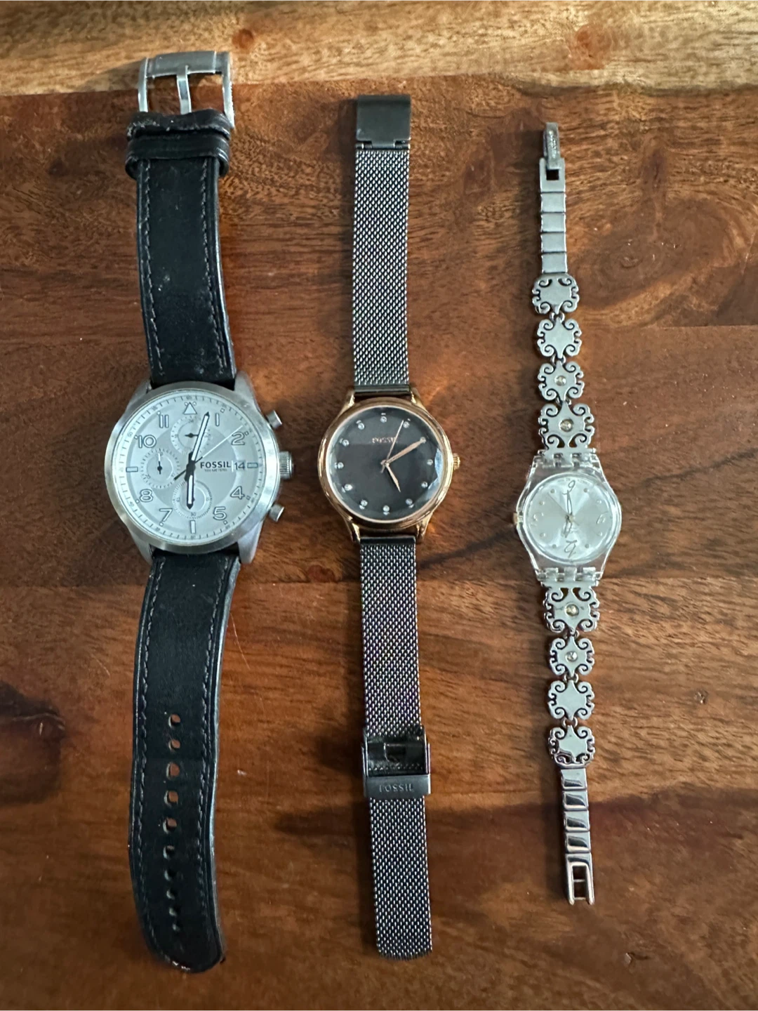 Fossil and Swatch Watches -