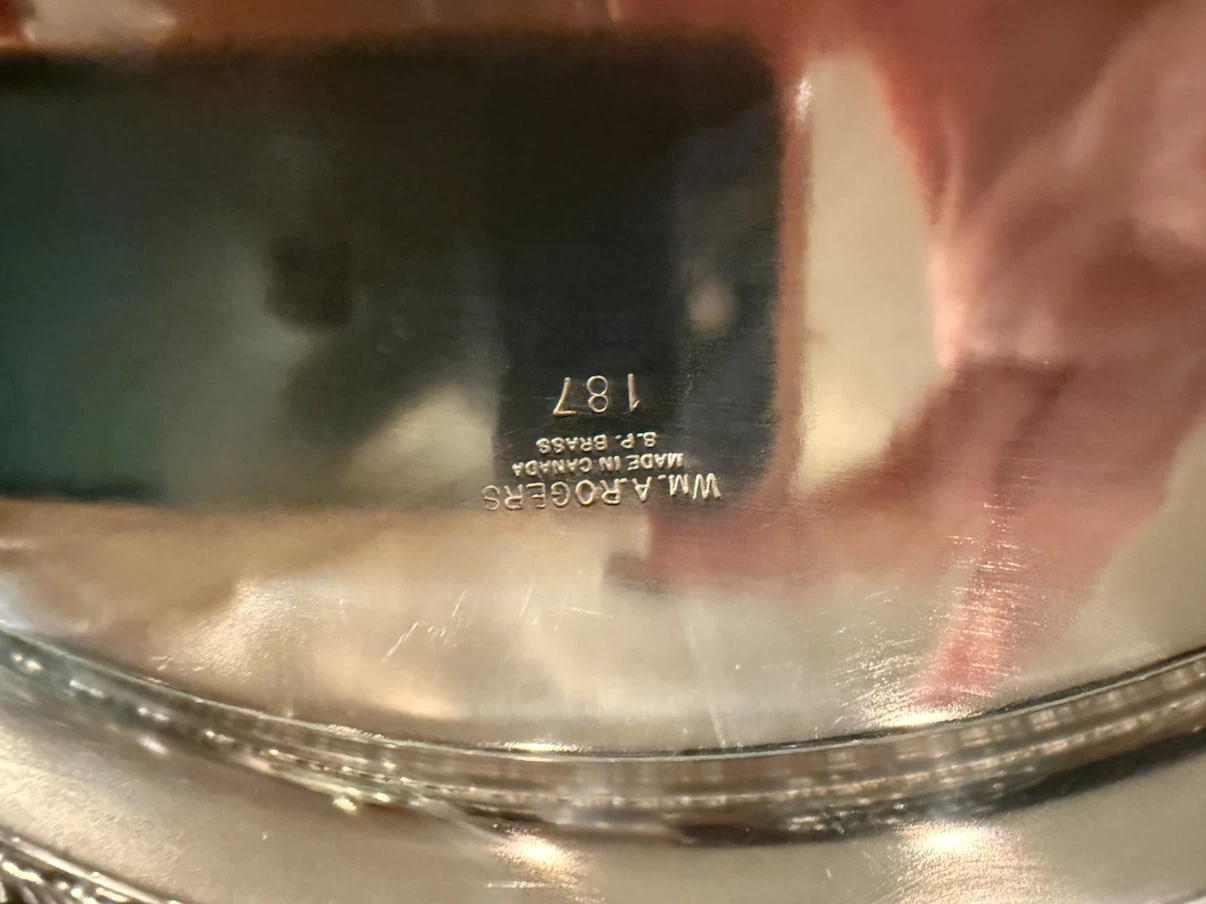 Wm. A. Rogers Silver Plated Serving Tray - photo 3