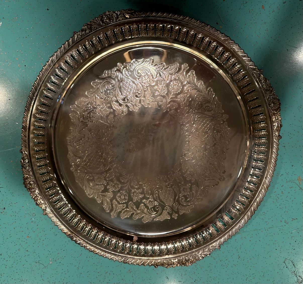 Victoria Silver Plated Serving Tray