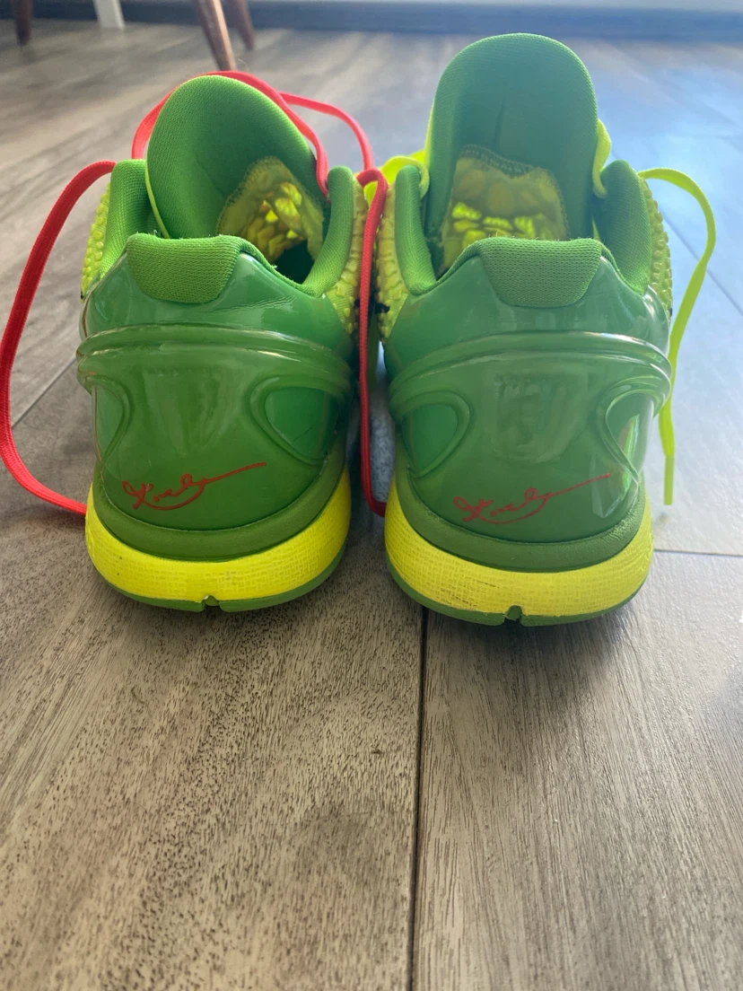 Nike Kobe 6 Protro Grinch Basketball Shoes - photo 4
