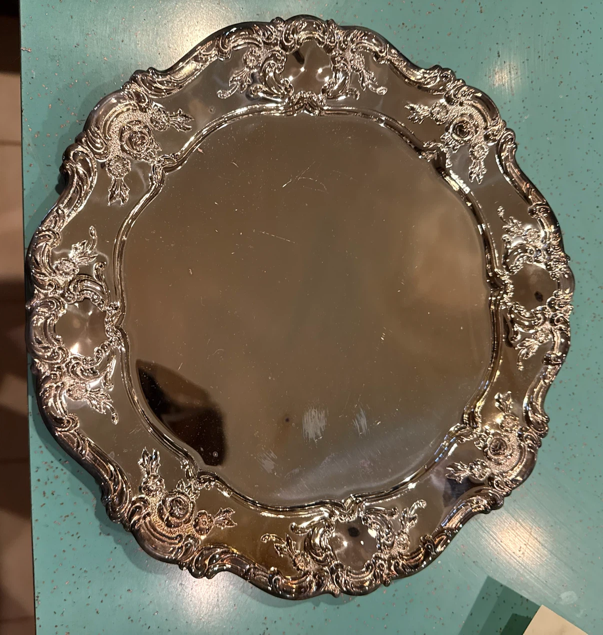 WM A. Rogers Silver Plated Serving Tray