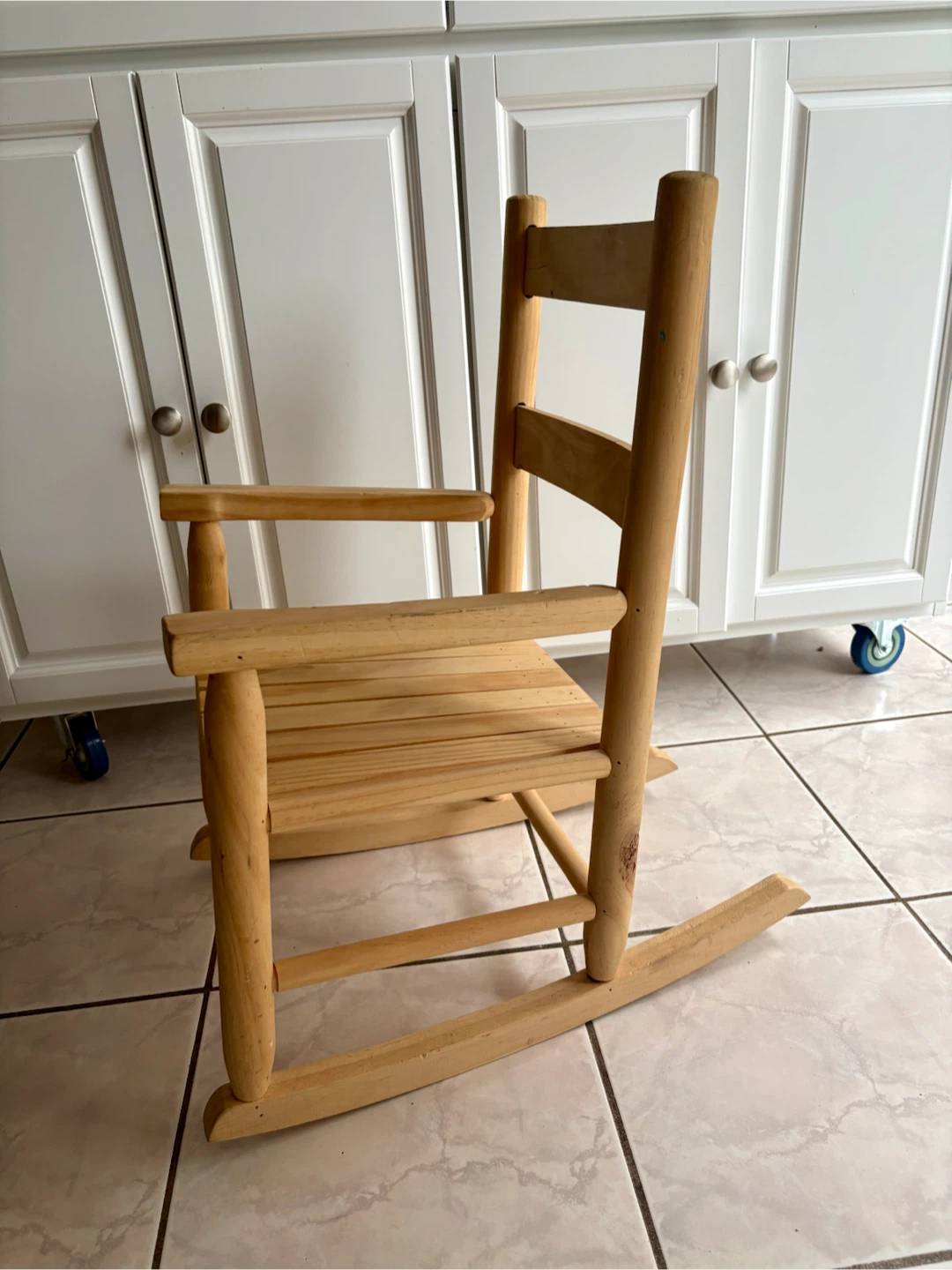 Toddler-Sized Wooden Rocking Chair - photo 3