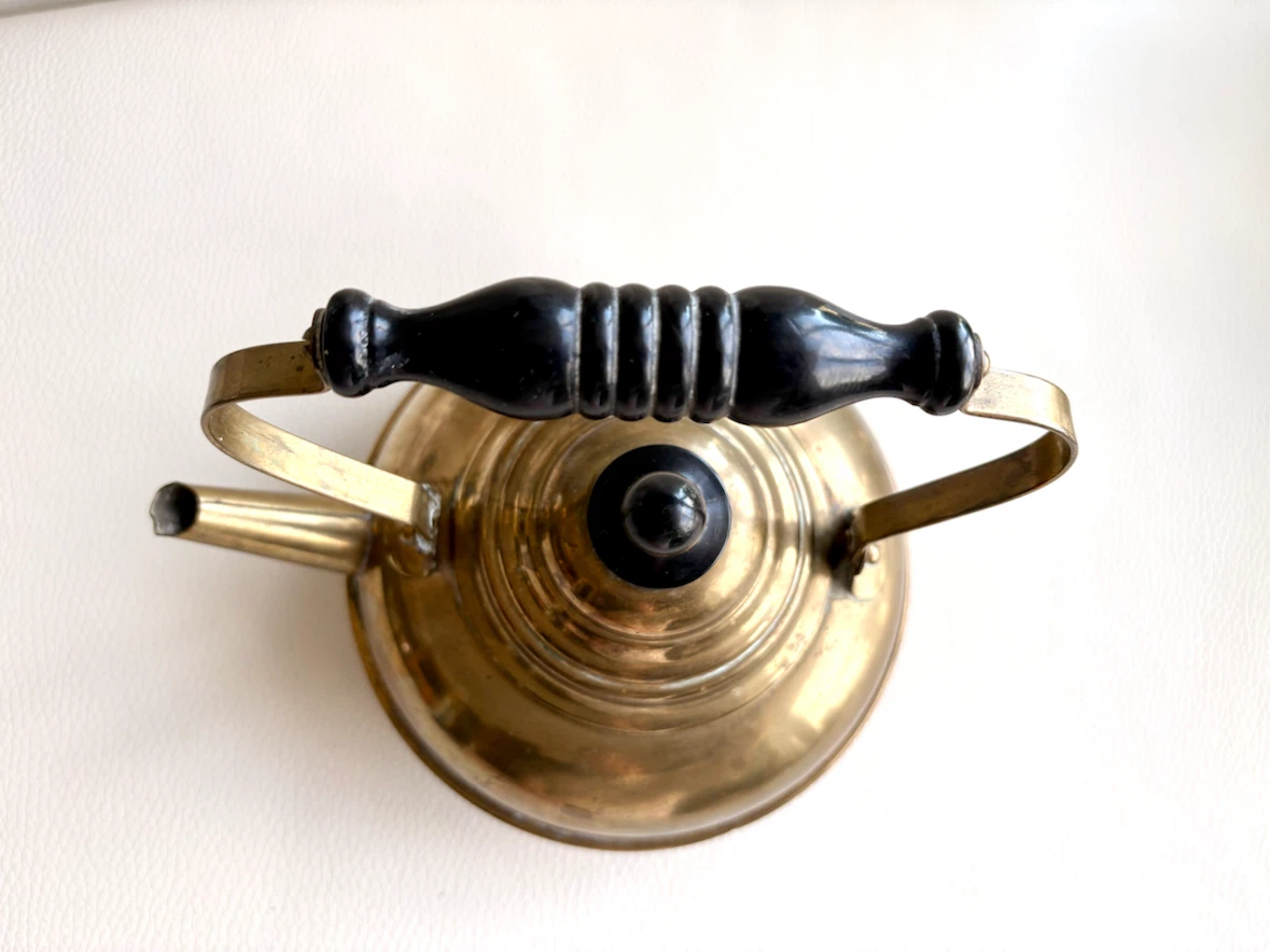 Vintage Brass Tea Kettle - photo 4