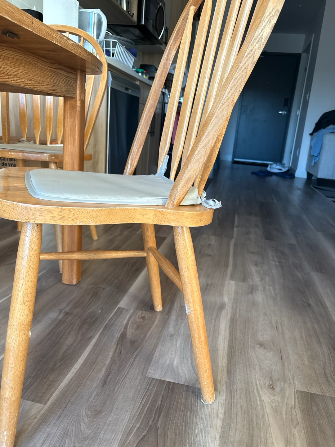 Oak Dining Table and 4 Chairs - photo 2