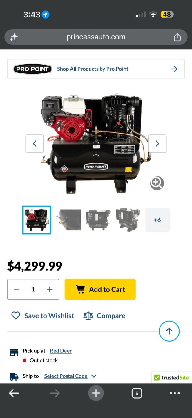 Pro.Point Gas Powered Air Compressor