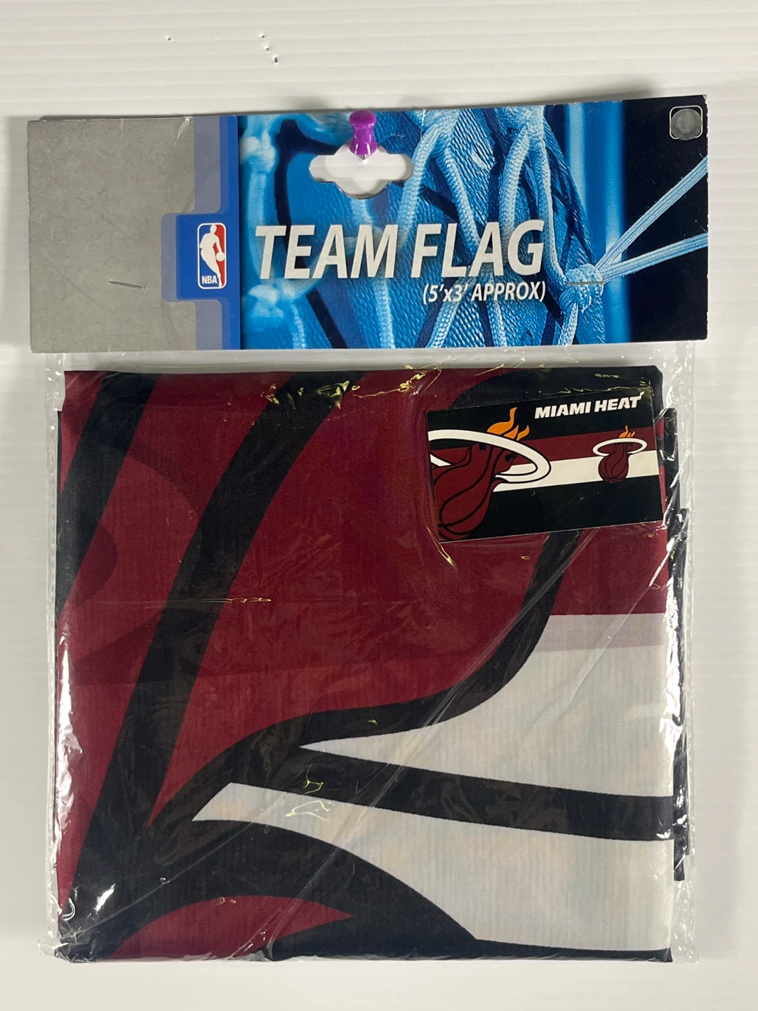 🔥 NBA Miami Heat  Flag (3’x5’) – Brand New/Sealed! Great Gift! 🔥