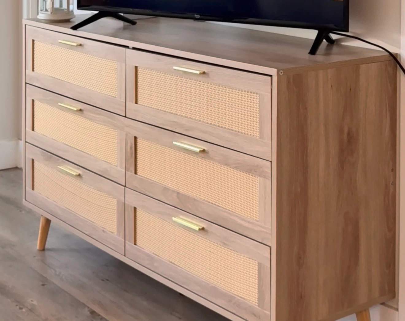 6-Drawer Rattan Dresser - photo 2