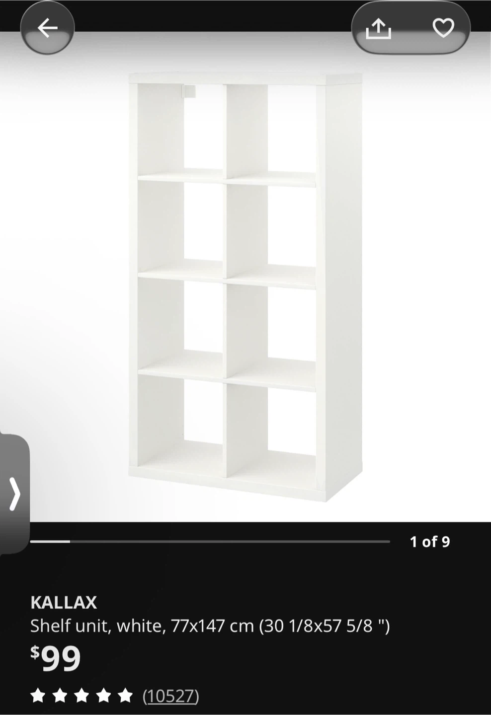 IKEA Kallax Shelf Unit with Inserts - photo 2