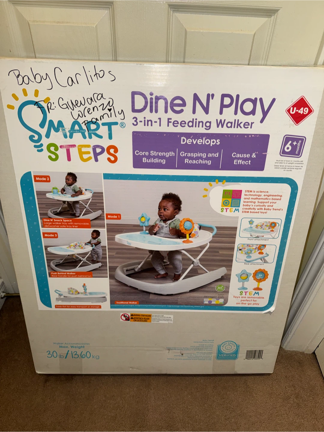 Smart Steps by Baby Trend Dine N’ Play 3-in-1 Feeding Walker - photo 5