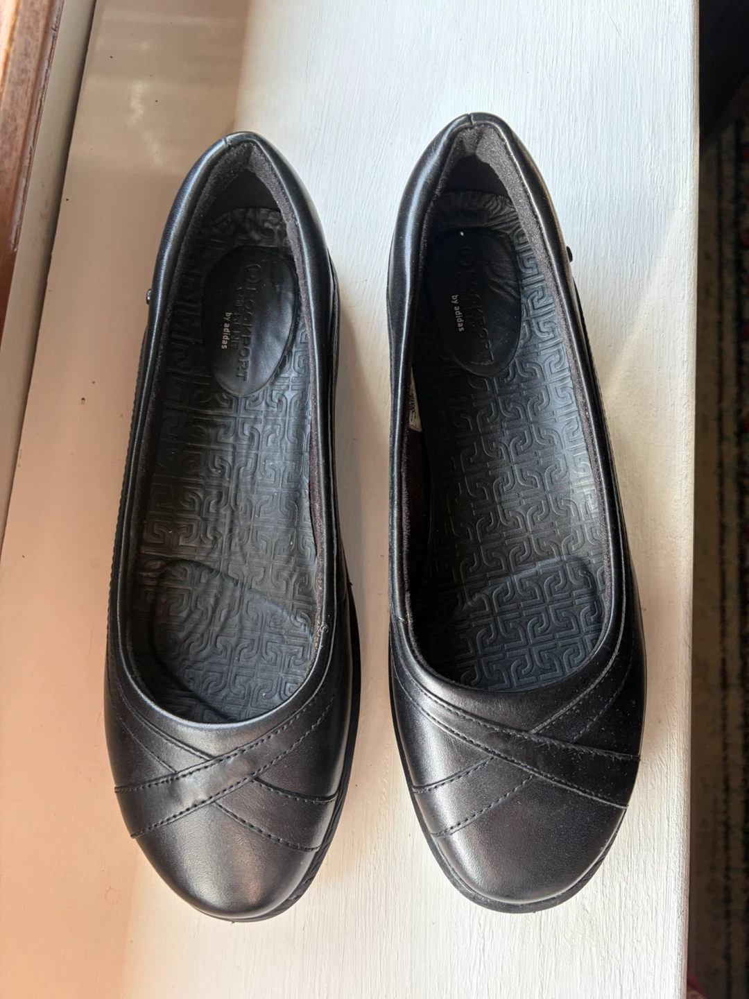 Rockport by Adidas Black Flats Size 8.5