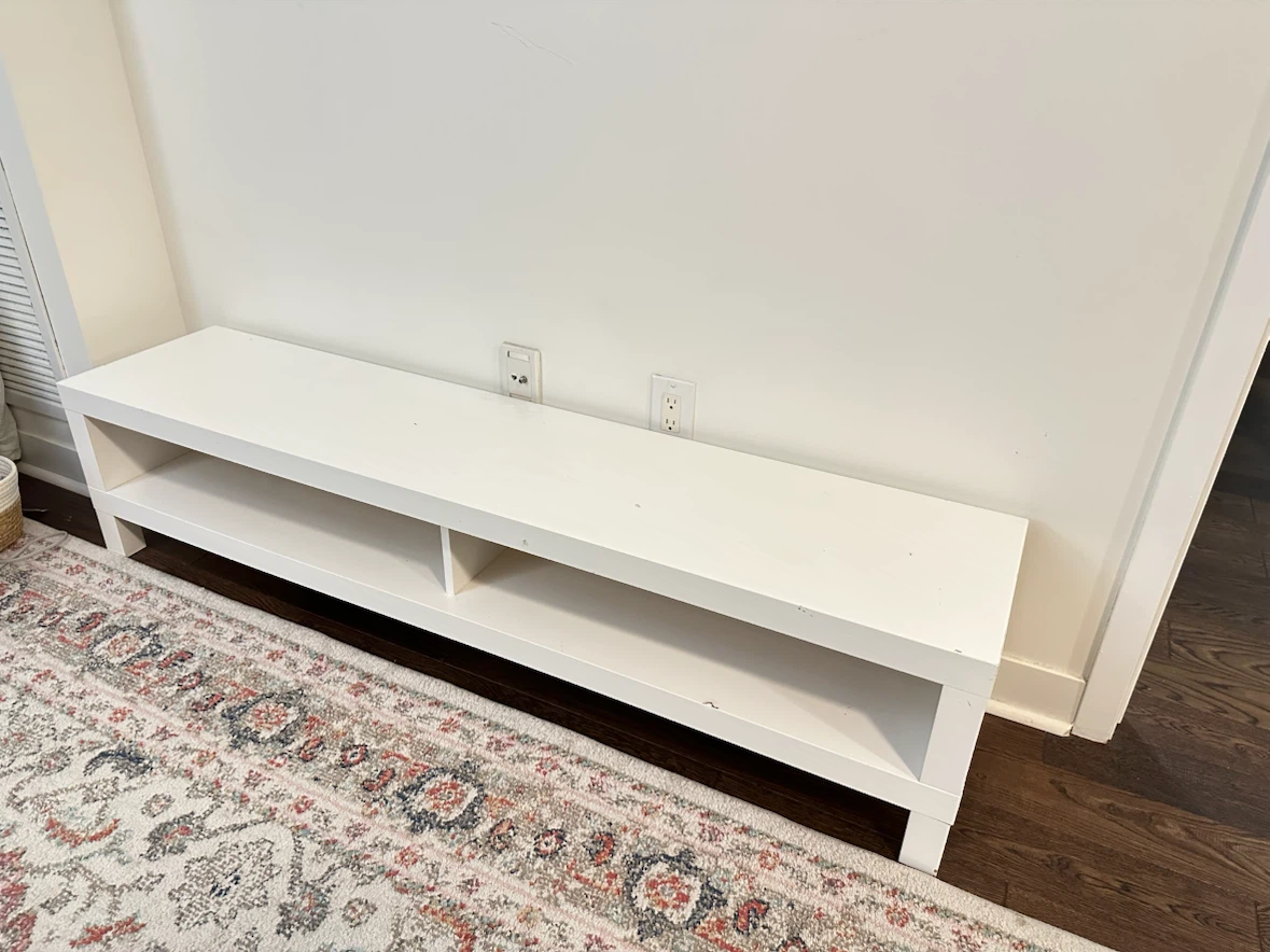 White IKEA TV Stand