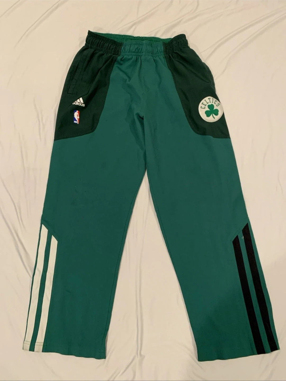 Boston Celtics Men's Medium ADIDAS NBA Warmup Track Pants