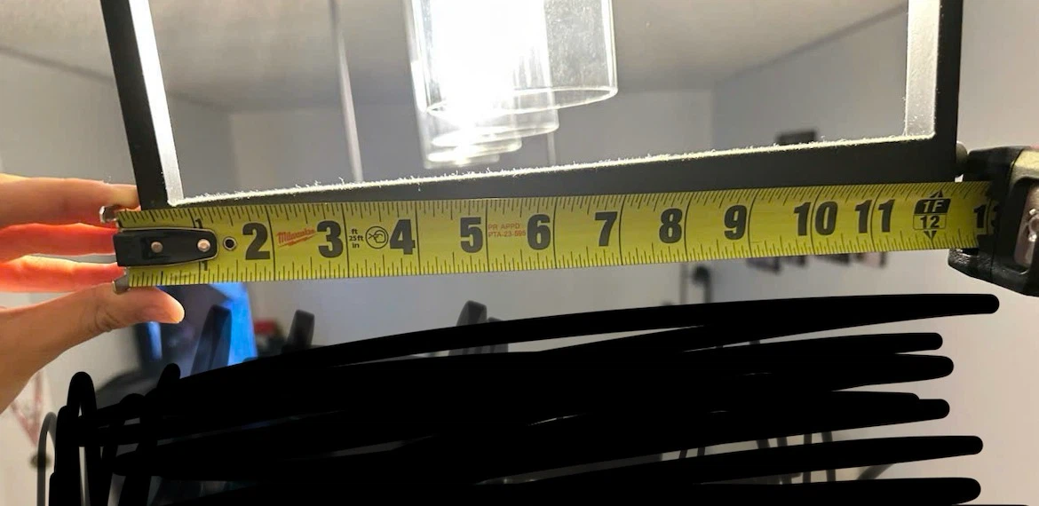 4-Light Rectangular Chandelier - photo 3