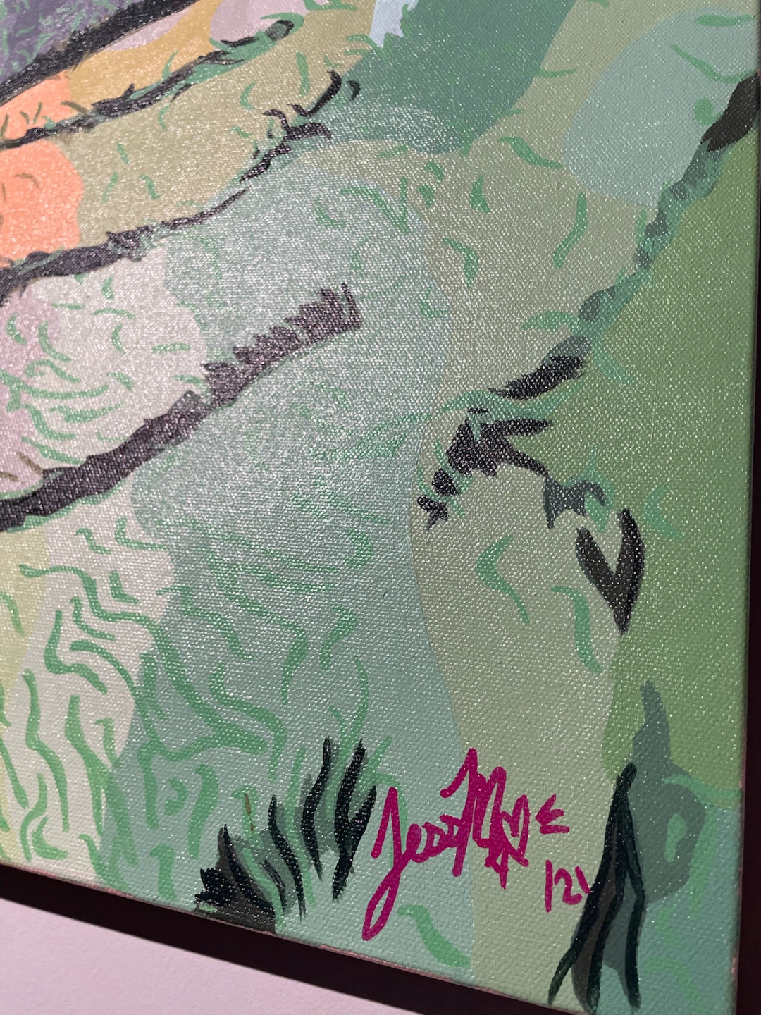 Pop Art Original Tiger Acrylic Painting on Canvas (30" x 40") - photo 3