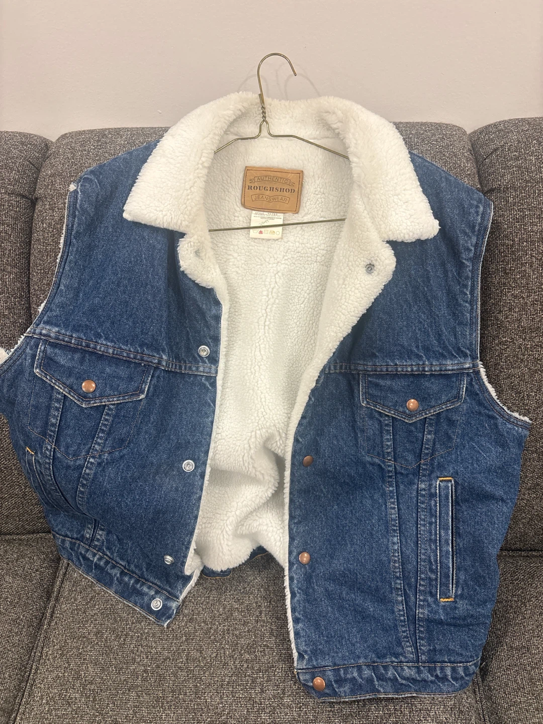Men’s Roughshod Denim Sherpa Vest