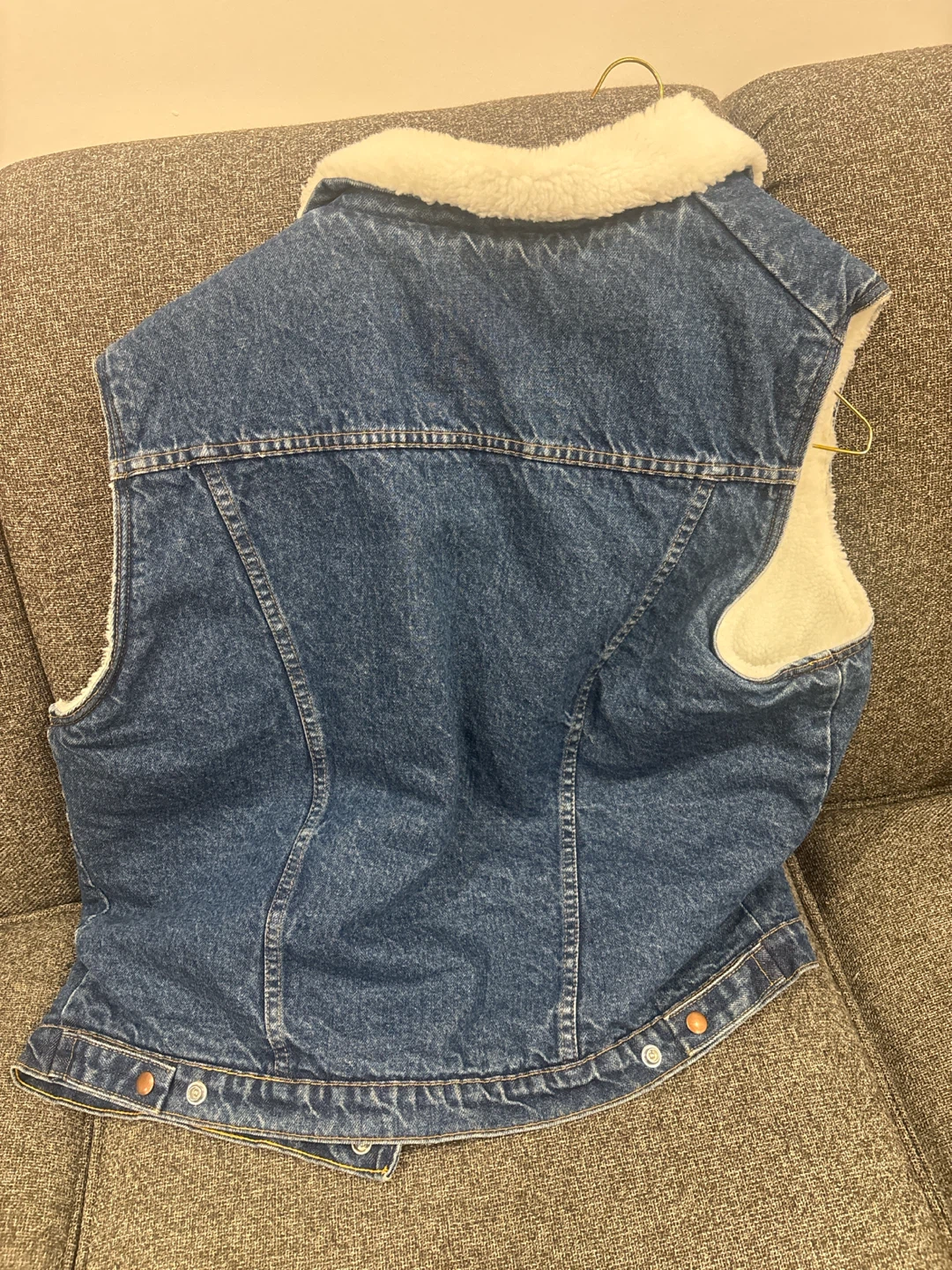 Men’s Roughshod Denim Sherpa Vest - photo 3