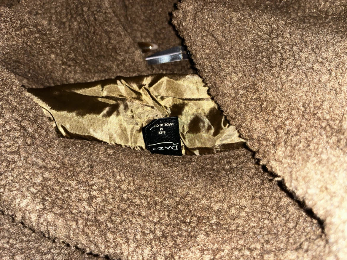 Dazy Brown Faux Sherpa Duffle Coat - photo 2