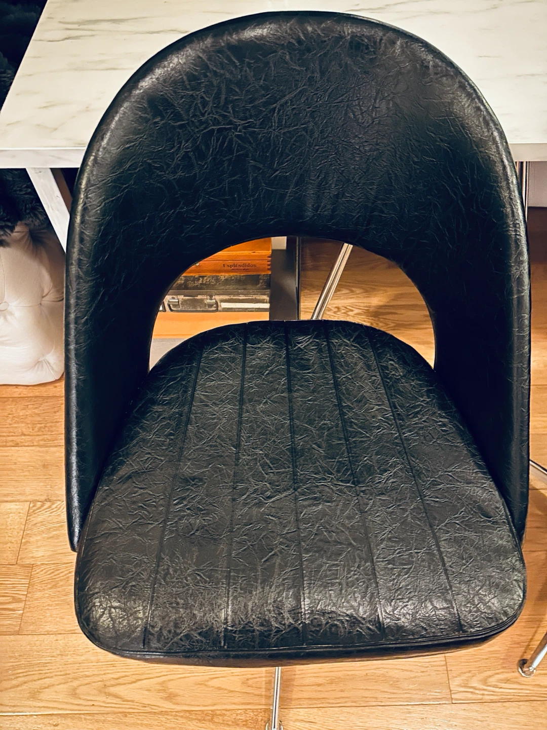 2 VINTAGE MCM CHROME ACCENT CHAIRS DINING DESK SIDE OFFICE - photo 4