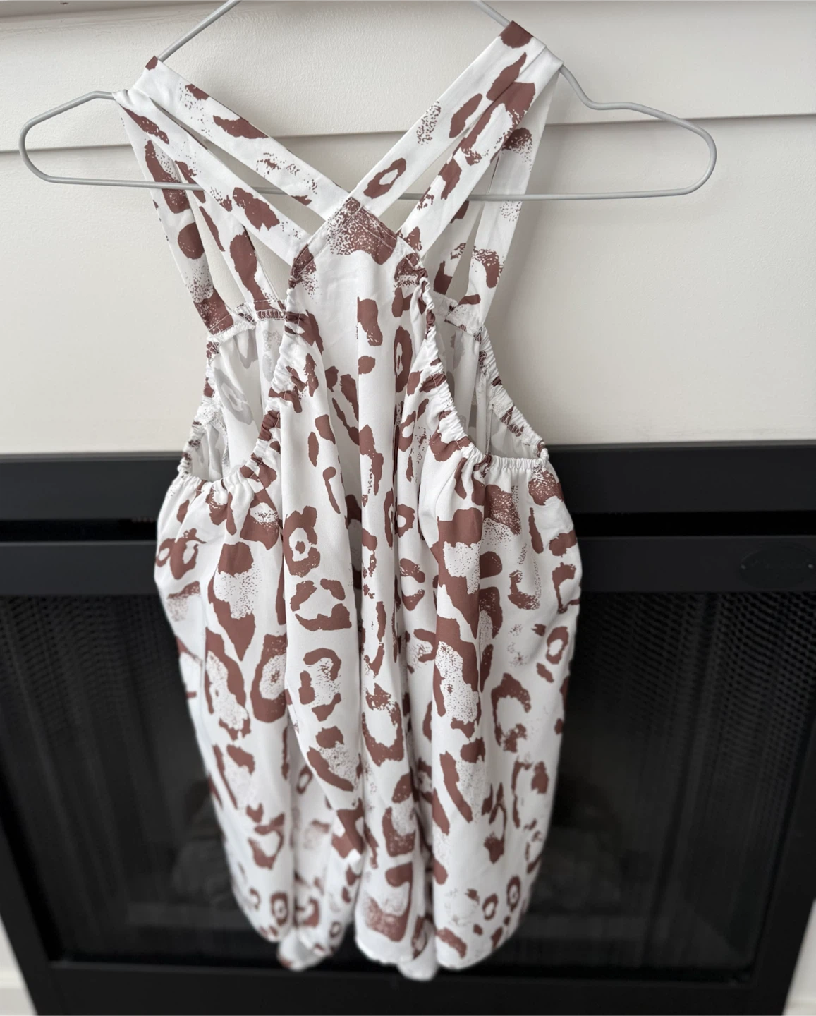 Leopard Print Off-Shoulder Top - Large - photo 2