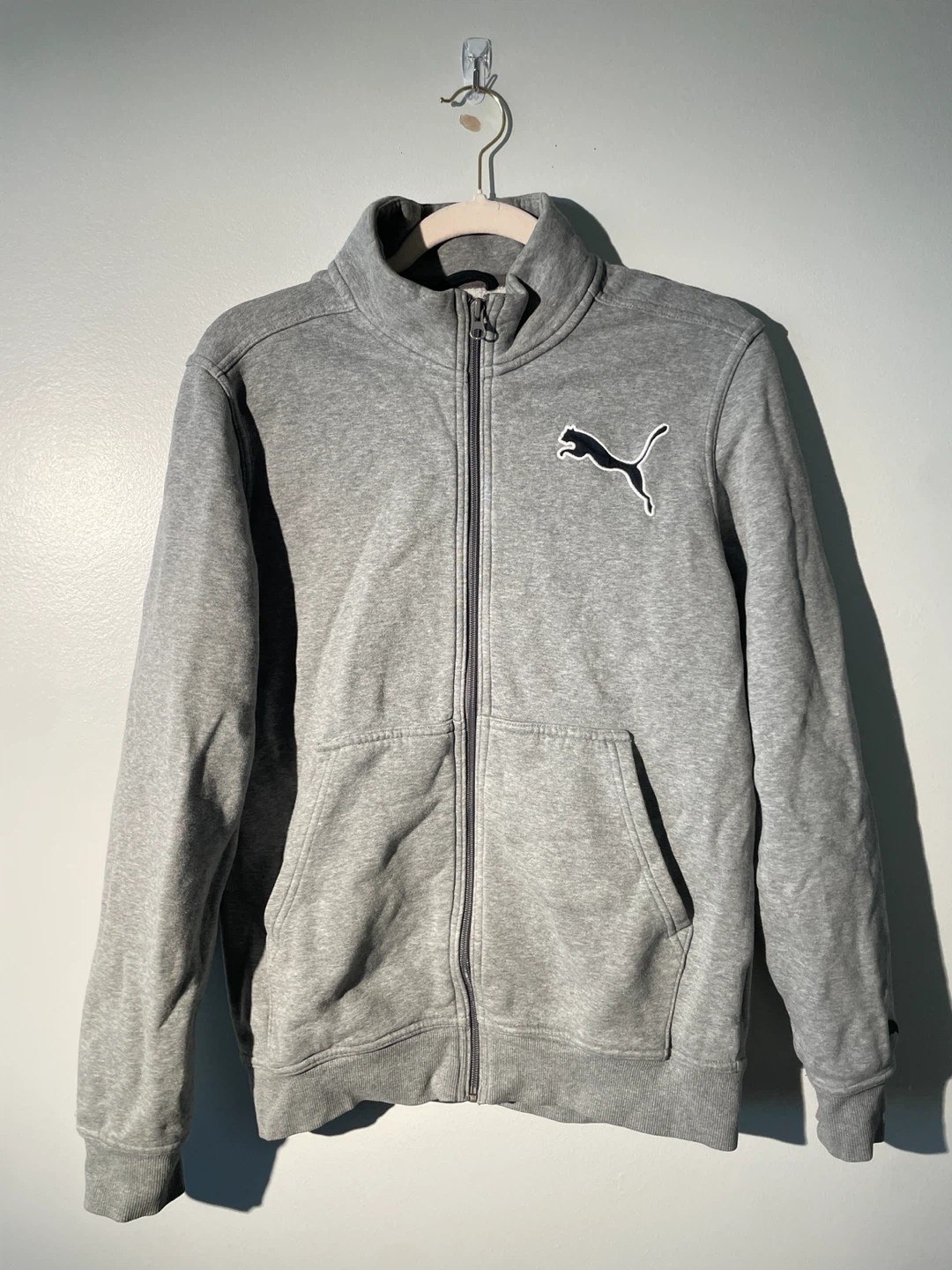 Puma grey zip-up jacket