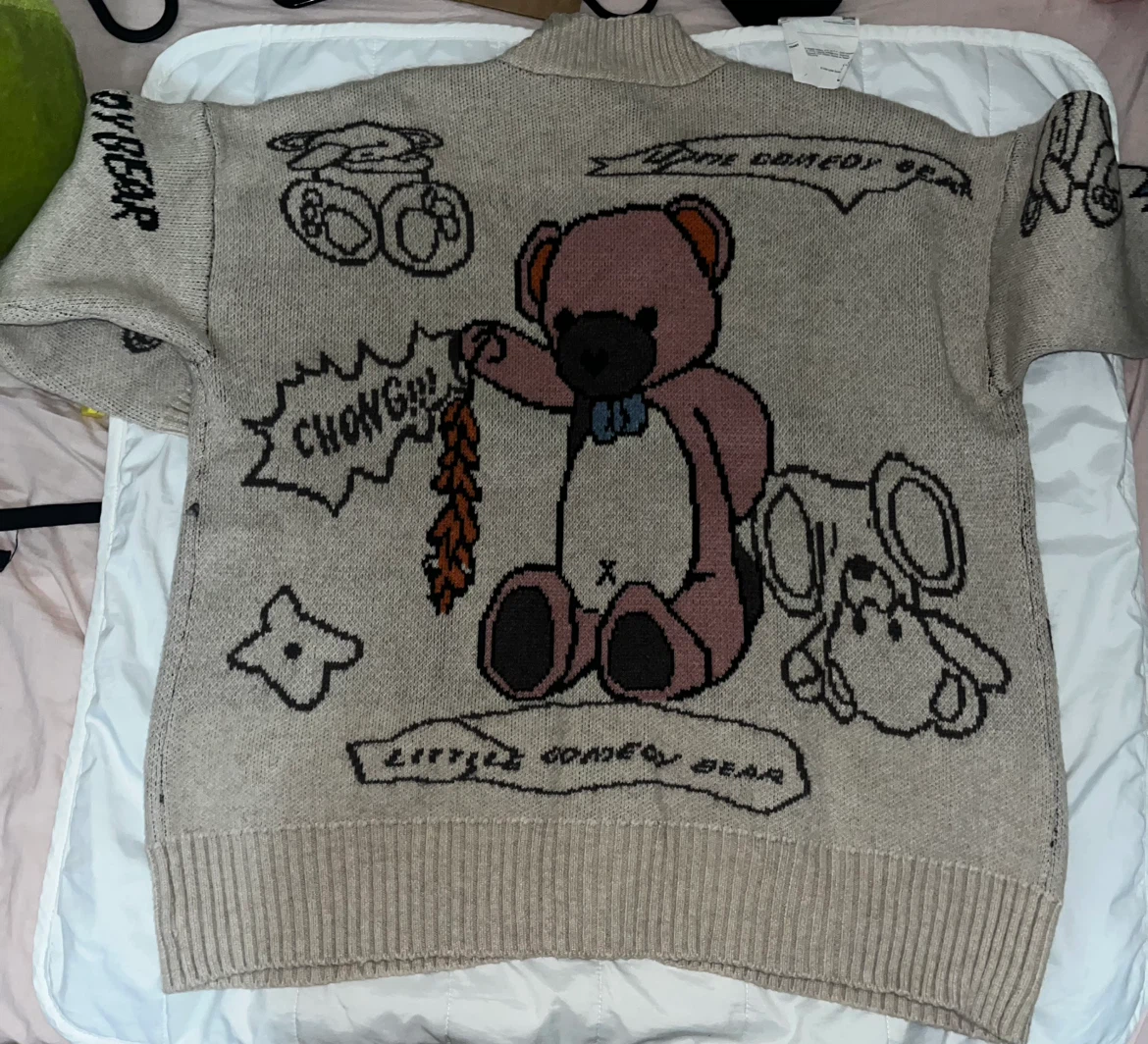 Little Comedy Bear Knit Cardigan - photo 3
