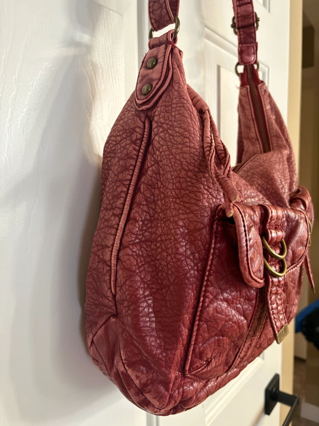 Arizona Jean Co. Red Multi-Pocket Hobo Shoulder Bag - photo 5